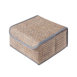 Изображение товара Коробка для хранения Casy Home с крышкой 27х25х12 см небесный ротанг