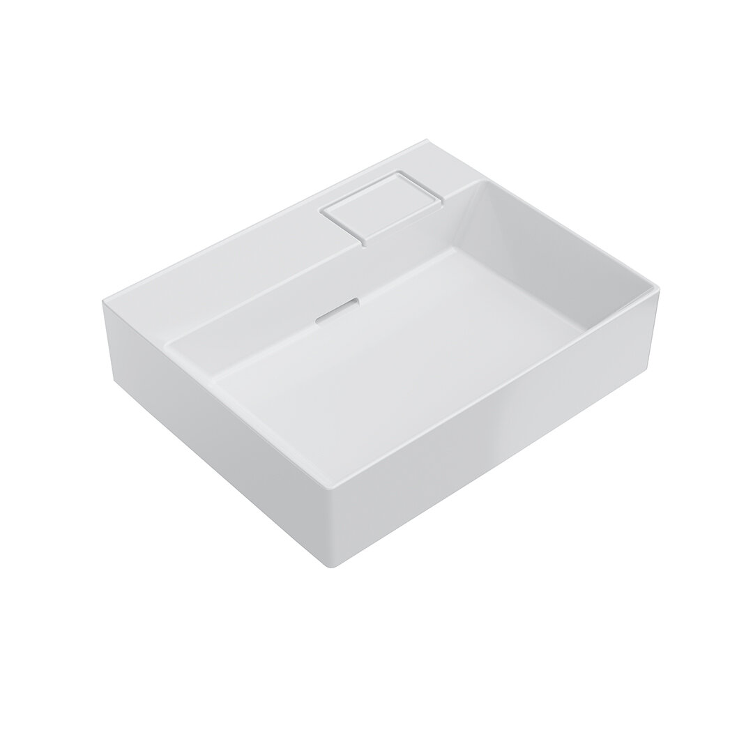 Изображение товара Раковина Kerama Marazzi Logica 70 см мебельная белая без отверстий для смесителя