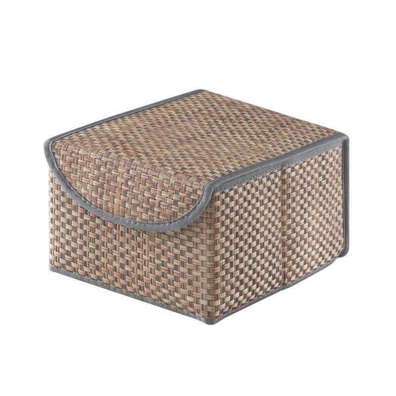 Изображение товара Коробка Casy Home для хранения с крышкой, небесный ротанг