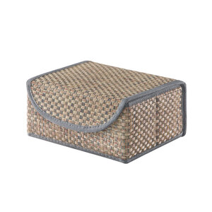 Изображение товара Коробка Casy Home для хранения с крышкой 23х17х10 см небесный ротанг