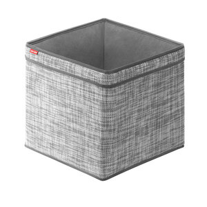 Изображение товара Корзина Casy Home для хранения, ширина 30 см, глубина 30 см, высота 30 см, цвет серебряная рогожка, 00-100613/ВА-044