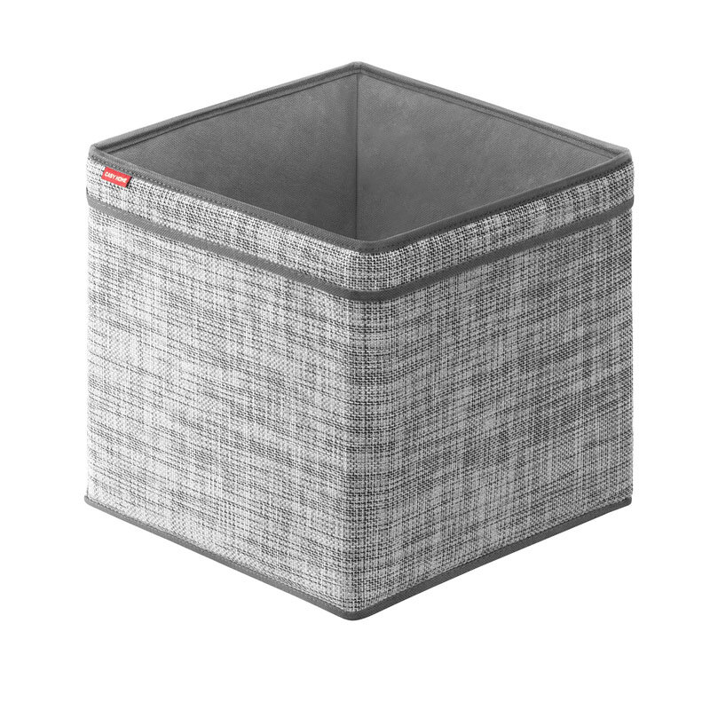 Изображение товара Корзина Casy Home для хранения 30х30х30 см серебряная рогожка