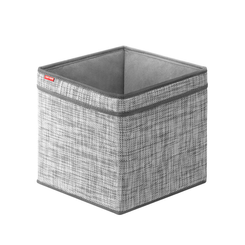 Изображение товара Корзина для хранения Casy Home 25x25x25 см серебряная рогожка