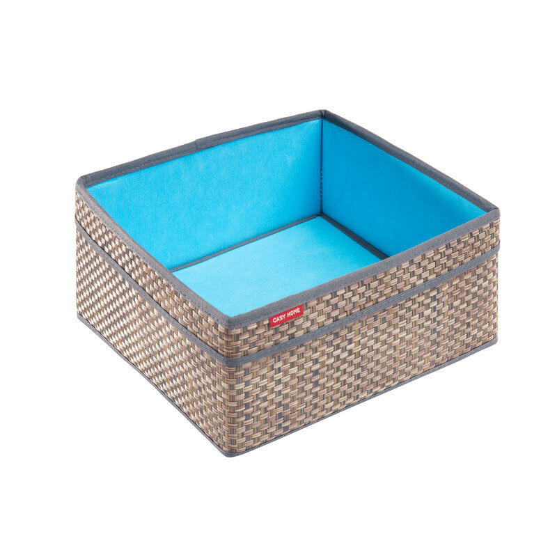 Изображение товара Корзина Casy Home для хранения 30x30x14 см небесный ротанг