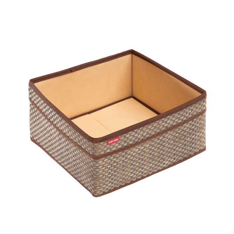 Изображение товара Корзина Casy Home для хранения 30x30x14 см песочный ротанг