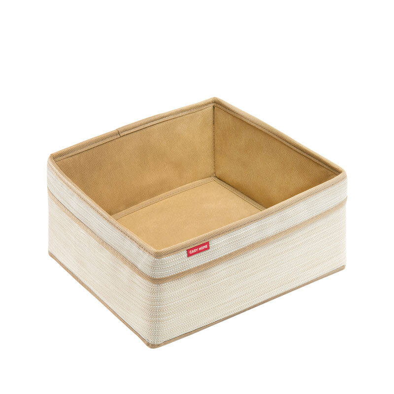 Изображение товара Корзина Casy Home для хранения молочного цвета, 30x30x14 см