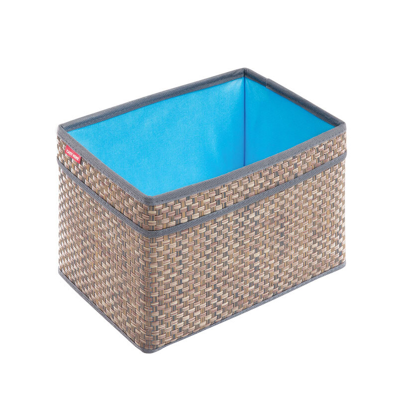 Изображение товара Корзина Casy Home небесный ротанг для хранения 28×18×18 см