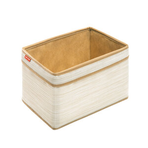 Изображение товара Корзина для хранения Casy Home 28х18х18 см молочный лен для организации дома