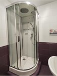 Душевая кабина Frank F418 L/R Brilliant, 100 х 80 см, низкий поддон, стекла прозрачные, профиль хром, 163009/165009 - фото 1