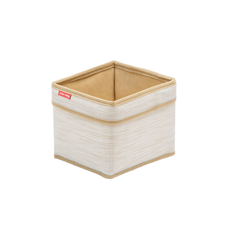 Изображение товара Корзина для хранения Casy Home 18x15x15 см молочный лен