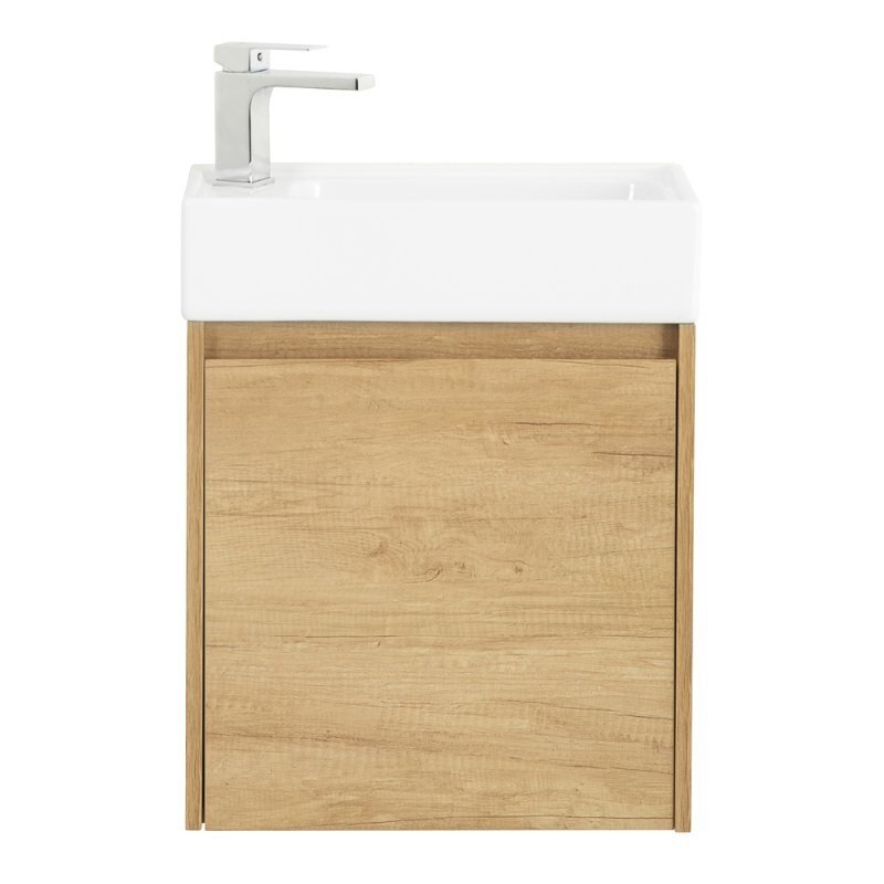 Изображение товара Тумба под раковину BelBagno Kraft Mini 50 см подвесная бежевого цвета