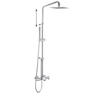 Изображение товара Современная душевая система Ramonsoler Drako со смесителем термостатическая хром