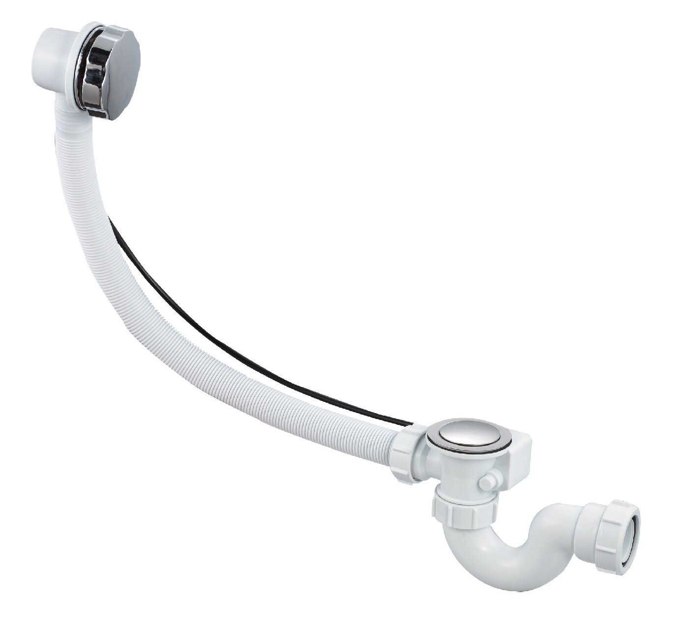 Изображение товара Слив-перелив для ванны автоматический в хроме 1Marka GC-4 SE-GC4-100