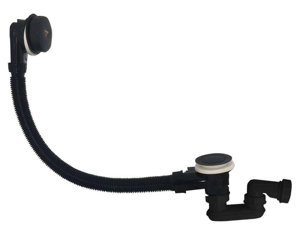 Изображение товара Слив-перелив Marka One Luxe 600 ФКб черный матовый для ванны 80x60 см