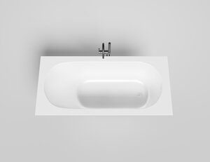 Изображение товара Ванна Salini Ornella Kit 170 x 80 х 60 см, из искусственного камня S-Sense, белый глянцевый, 102414G
