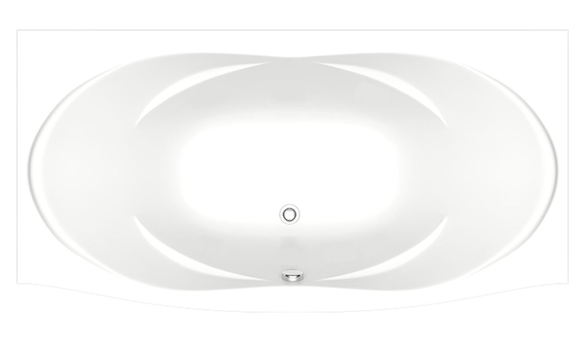 Изображение товара Акриловая ванна Bas Фиеста В 00037 194х90 см с антибактериальным покрытием guaranteed 10 лет