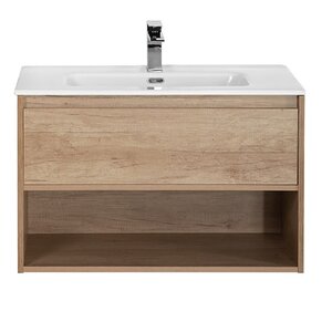 Изображение товара Тумба под раковину BelBagno Kraft-900-1C-SO-RNN 90 см, подвесная, Rovere Nebrasca Nature