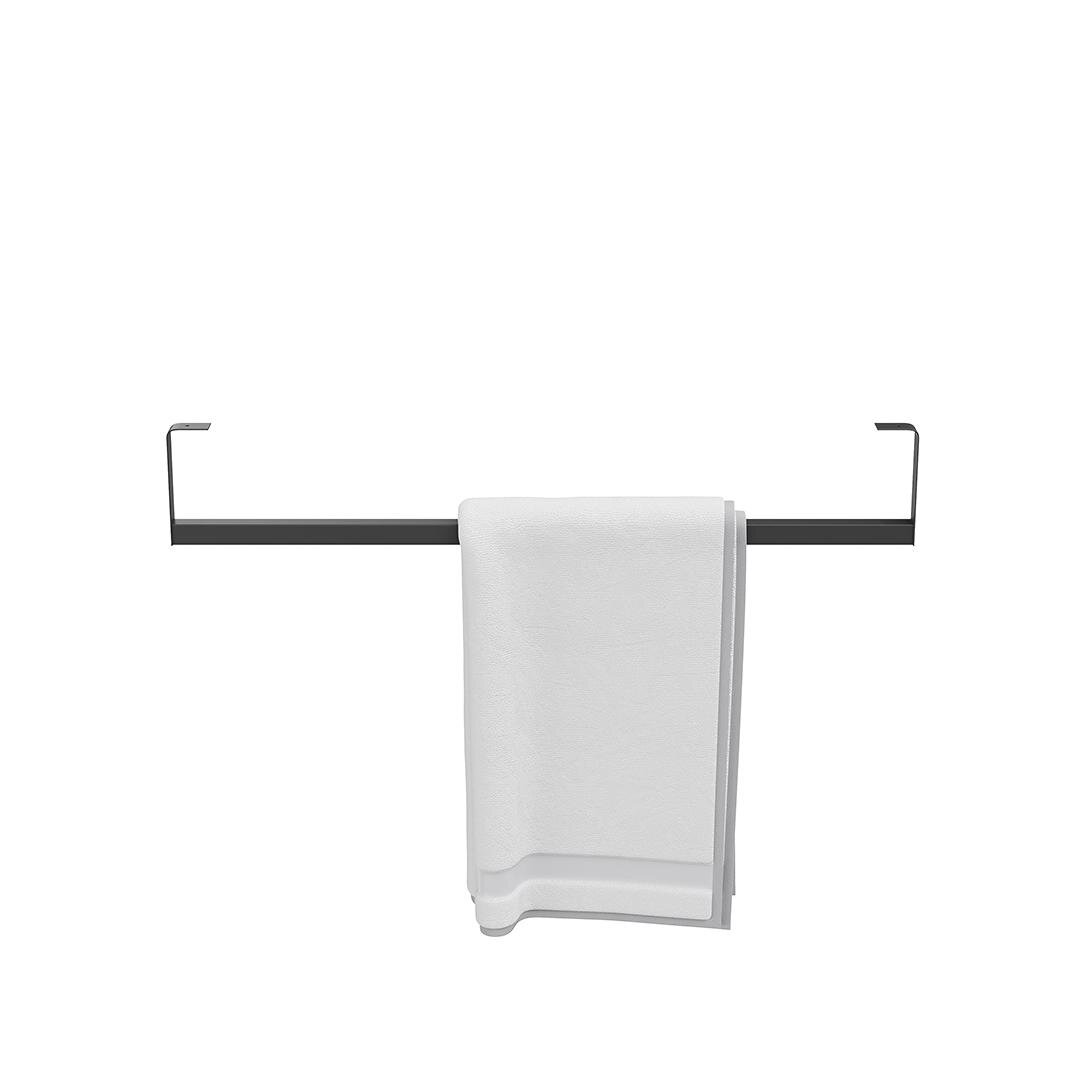 Изображение товара Полотенцедержатель Kerama Marazzi Logica LO.trl.90.BLK.M 90 см, с крепежом, черный матовый