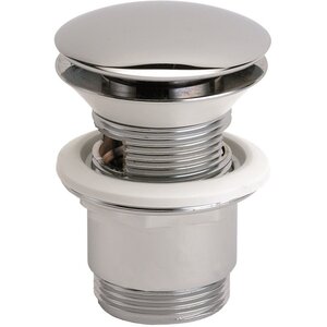 Изображение товара Донный клапан Ramonsoler для раковины, с переливом, цвет хром, 1219L