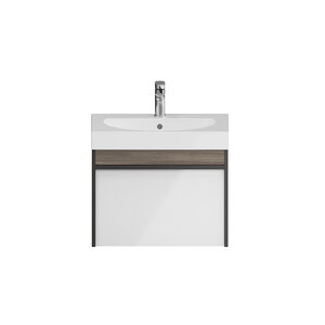 Изображение товара Тумба под раковину Kerama Marazzi Modula 70 см подвесная с ящиком белый арабика