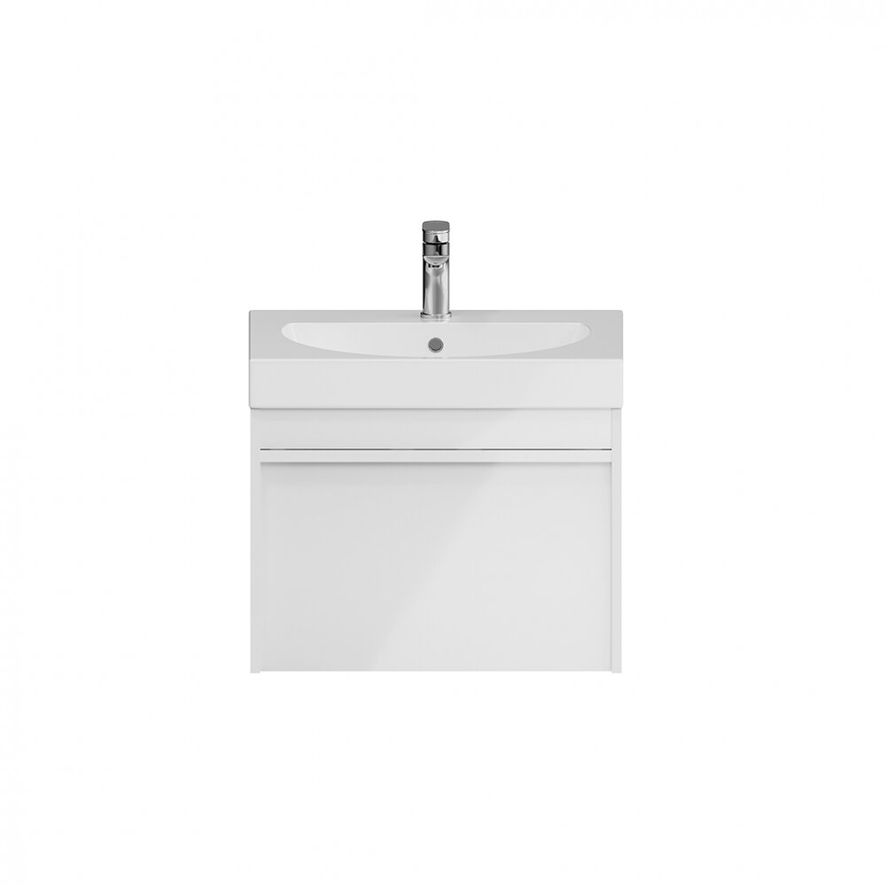 Изображение товара Тумба под раковину Kerama Marazzi Modula/Модула 70 см, подвесная, с ящиком, белая, MOD.70.1+1WHT Изображение товара Тумба под раковину Kerama Marazzi Modula/Модула 70 см, подвесная, с ящиком, белая, MOD.70.1+1WHT