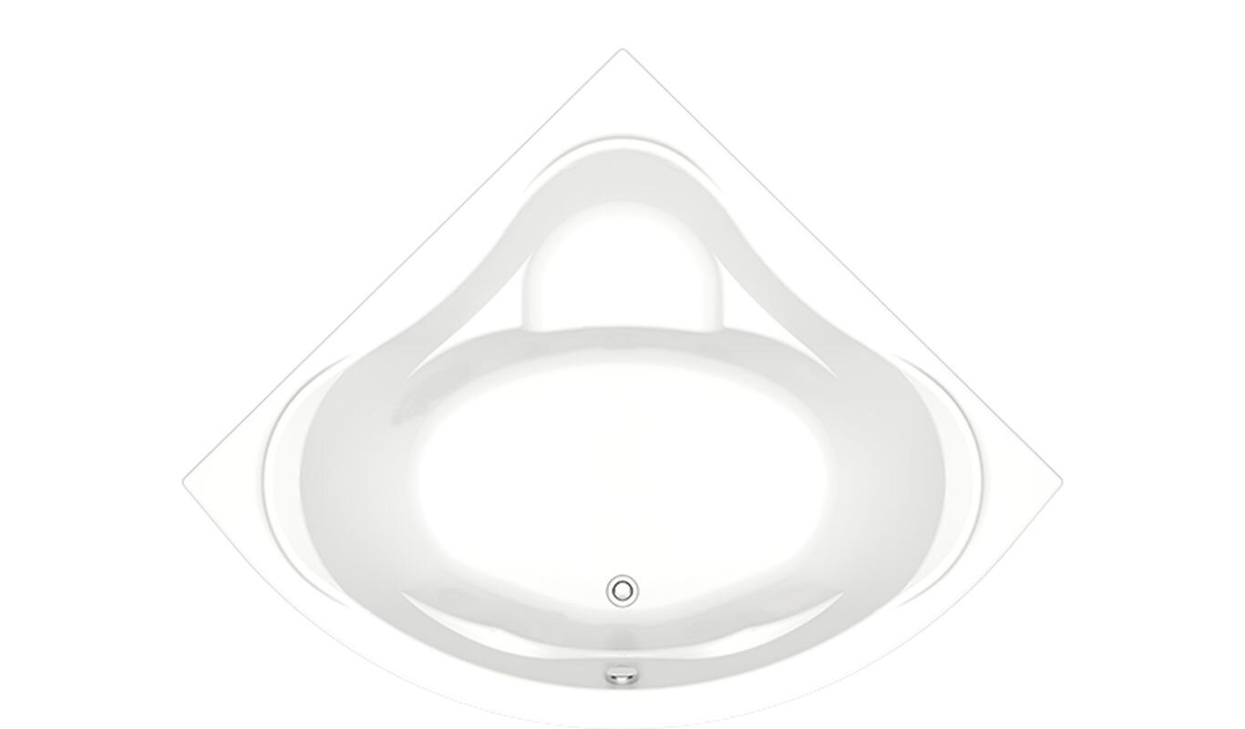 Изображение товара Акриловая ванна Bas Мега В 00024 четверть круга 160x160 см угловая белая