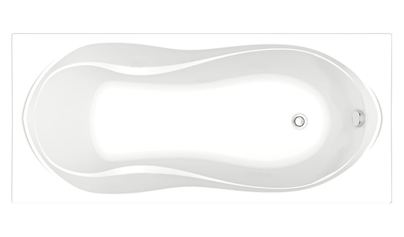 Изображение товара Акриловая ванна Bas Ямайка 180x80 см белая установка впритык к стене