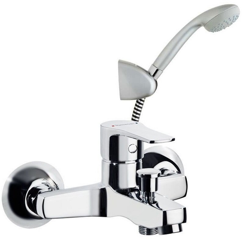 Изображение товара Смеситель Ramonsoler Titanium 1805VP для ванны и душа с душевым гарнитуром хром