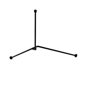 Изображение товара Карниз для ванны WasserKraft Elbe SC-729090 90x90 см черный алюминий