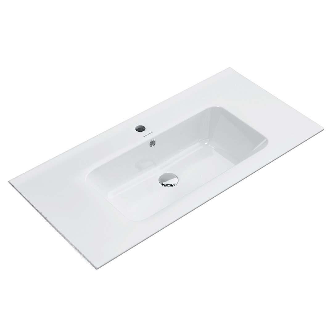 Изображение товара Раковина Kerama Marazzi Piano/Пиано PI.WB.95, 95 см, фарфор, мебельная/подвесная, белая