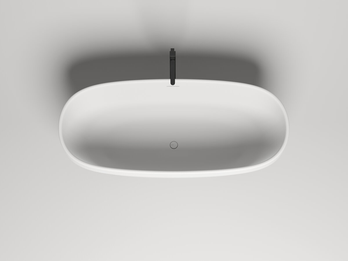 Изображение товара Ванна Salini Greca 180x80 см из искусственного камня с белым матовым покрытием