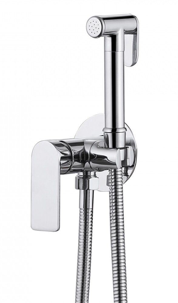 Изображение товара Гигиенический душ Abber Weiss Insel AF8025 со скрытым монтажом и однорычажным управлением