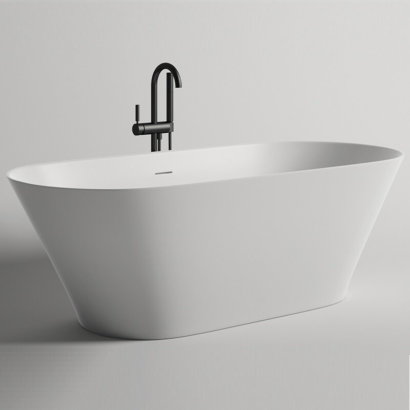 Изображение товара Salini Mona 180x80 см - отдельностоящая ванна из S-Stone, белый матовый