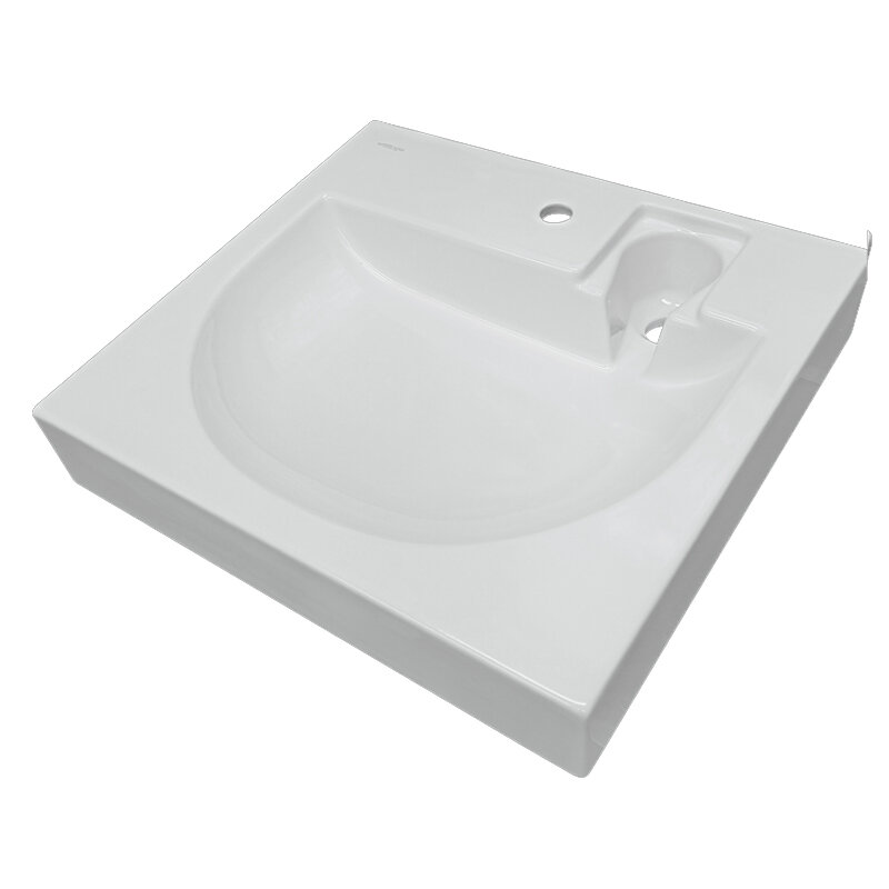 Изображение товара Раковина на стиральную машину Sanita Luxe Galaxy WB.WM/Galaxy/60-C/WHT.G/S1 60 см, белый