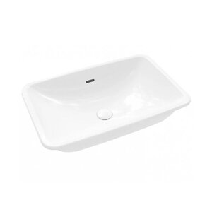 Изображение товара Раковина Villeroy&Boch Loop & Friends 54 см, встраиваемая снизу, с переливом, белый, 4A570001