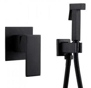 Изображение товара Гигиенический душ Abber Daheim, AF8225B, со смесителем, черный матовый