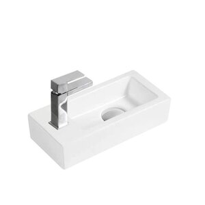 Изображение товара Раковина CeramaLux N, 36 х 18 см, подвесная/накладная, белая, 9272R