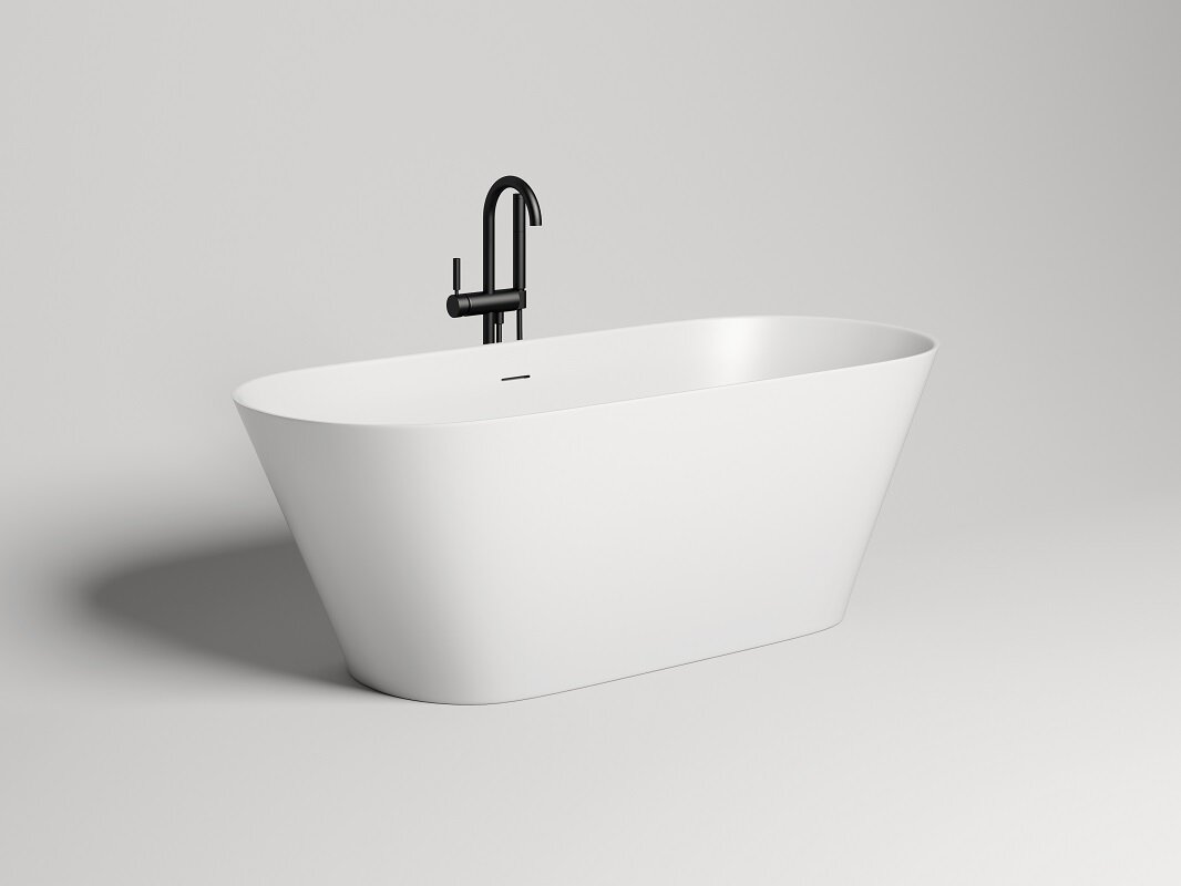 Изображение товара Ванна Salini Mona 170x72x58,5 см из искусственного камня S-Stone белый матовый Изображение товара Ванна Salini Mona 170x72x58,5 см из искусственного камня S-Stone белый матовый