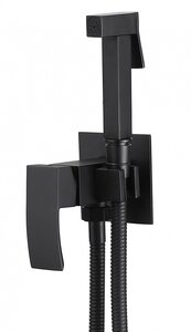 Изображение товара Гигиенический душ Abber Wasserfall, AF8625B, со смесителем, черный матовый