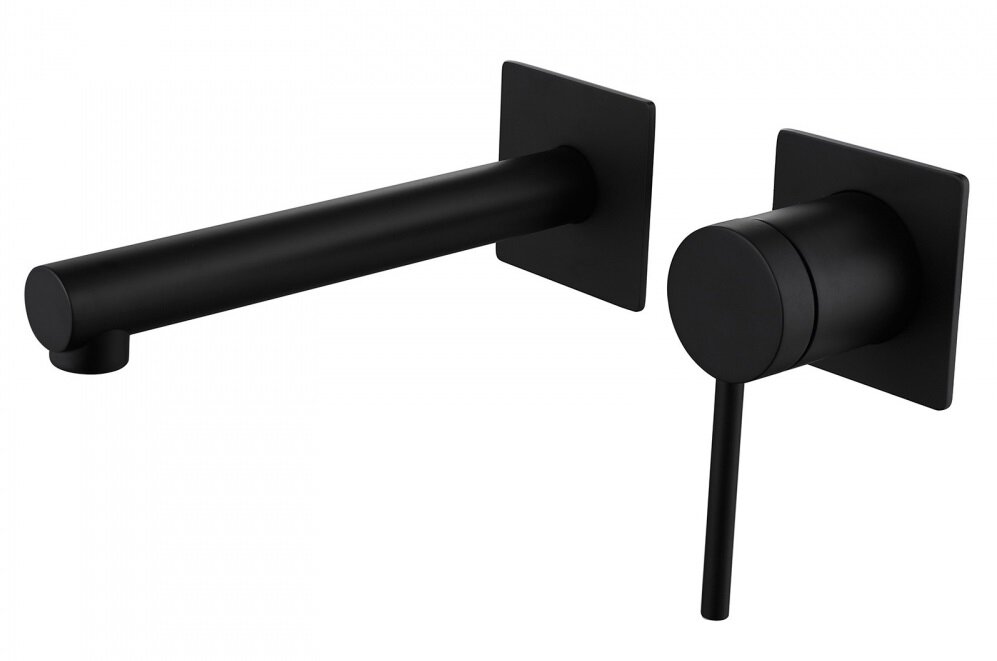 Изображение товара Смеситель Abber Emotion AF8812B для раковины, встраиваемый, черный матовый