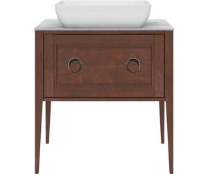 Изображение товара Тумба под раковину Kerama Marazzi Plaza Classic Neo 80 см, напольная, цвет орех матовый, PL.CN.80.1.NUT.M