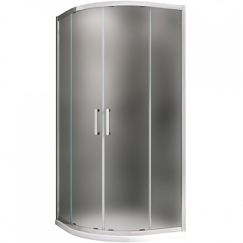 Изображение товара Душевой уголок Abber Schwarzer Diamant 90x90 см с матовым стеклом и хром профилем