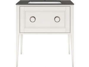 Изображение товара Тумба под раковину Kerama Marazzi Plaza Classic Neo 80 см, напольная, ящик 1+1, белая матовая, PL.CN.80.1+1.WHT.M