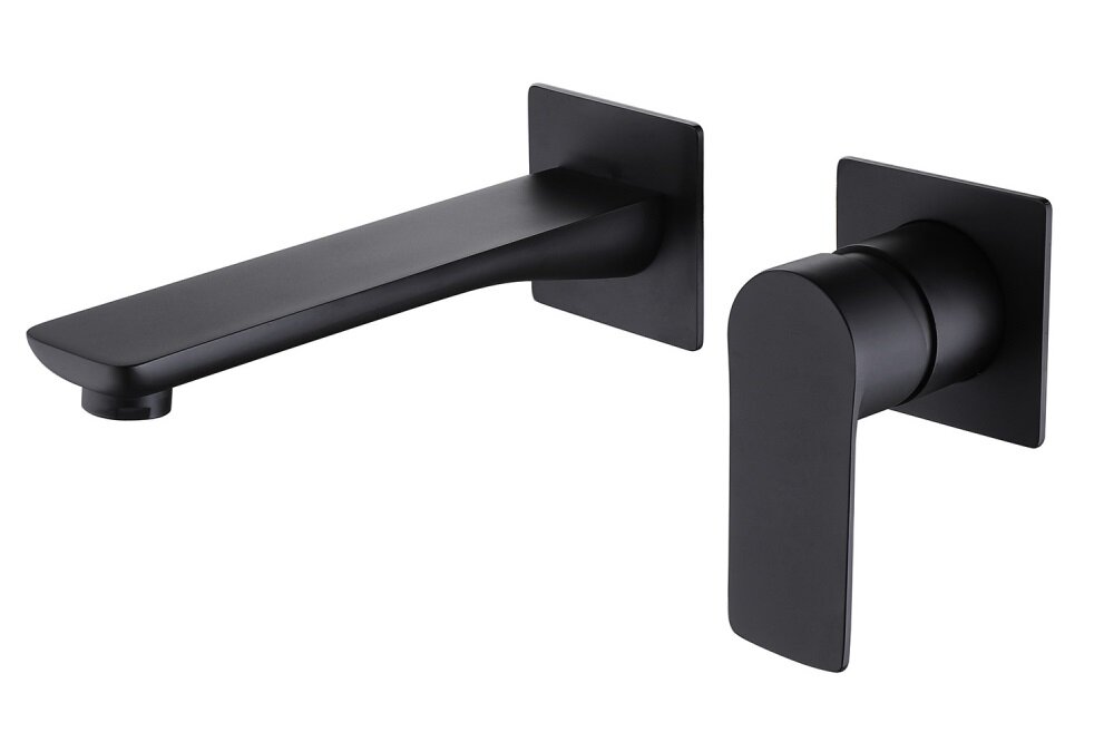 Изображение товара Смеситель для раковины Abber Weiss Insel AF8082B встраиваемый черный матовый