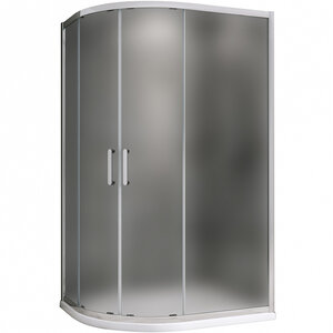 Изображение товара Душевой уголок Abber Schwarzer Diamant, 110 х 80 см, стекло матовое, профиль хром, AG01118M