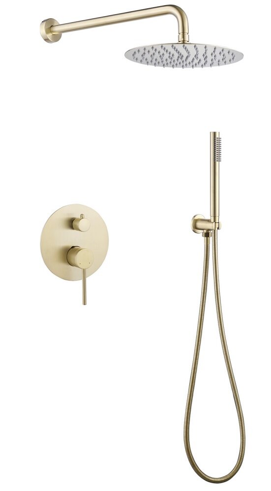 Изображение товара Душевая система Abber Emotion AF8818G с верхним душем и матовым золотым покрытием