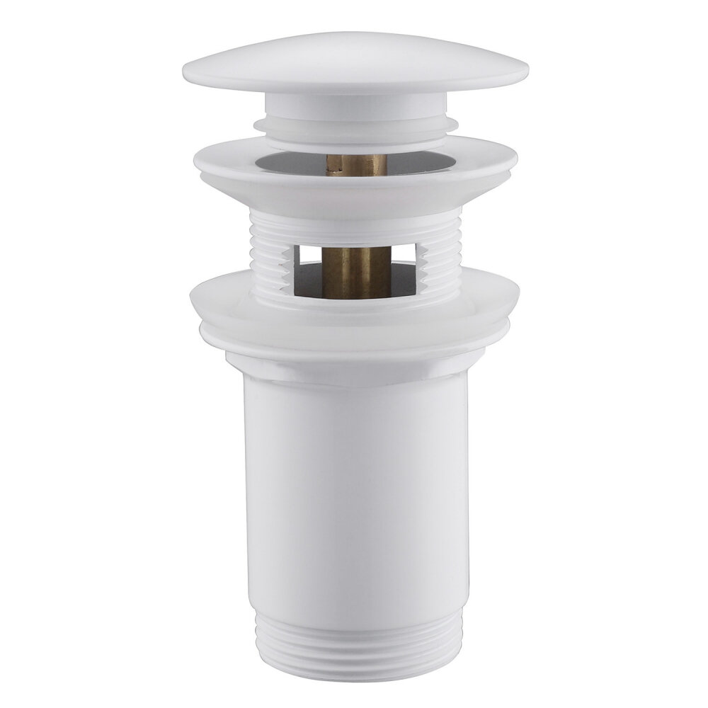 Изображение товара Аббер AF0010W донный клапан с переливом клик-клак белый 1 1/4 дюйма Германия