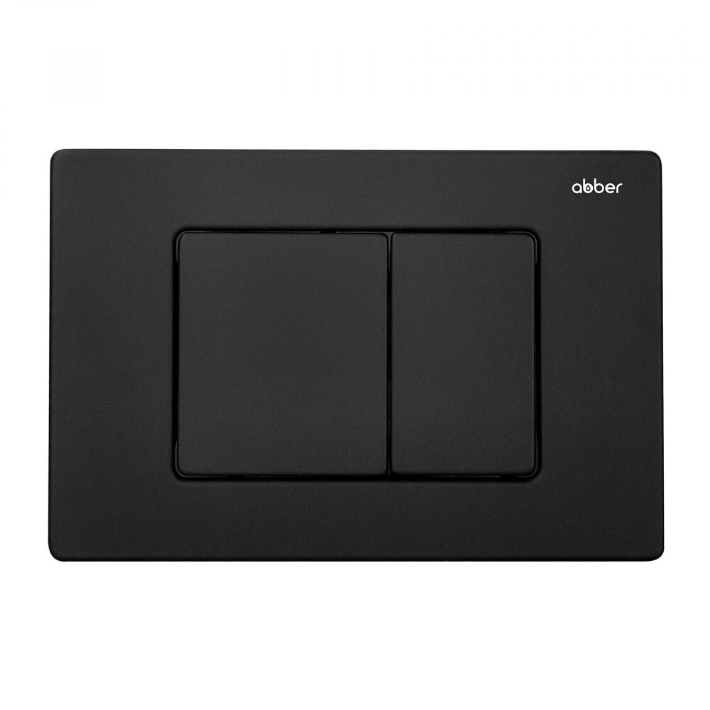 Изображение товара Клавиша смыва Abber AC0120MB механическая черная матовая для унитаза