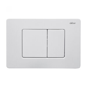 Изображение товара Клавиша смыва Abber AC0120MW механическая белая матовая для унитаза