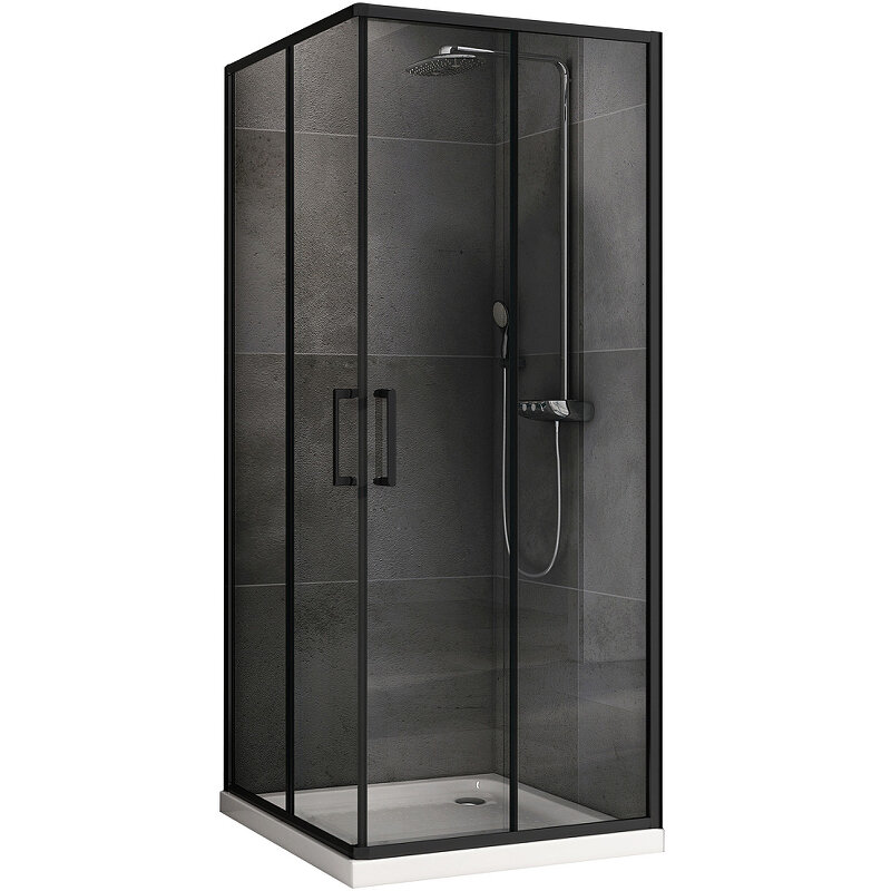 Изображение товара Душевой уголок Abber Schwarzer Diamant черный 80x80 см